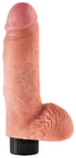 King Cock 7 in. Vibrating Cock with Balls Flesh